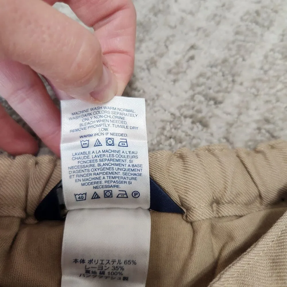 Lands' End girl's uniform skort khaki size 4